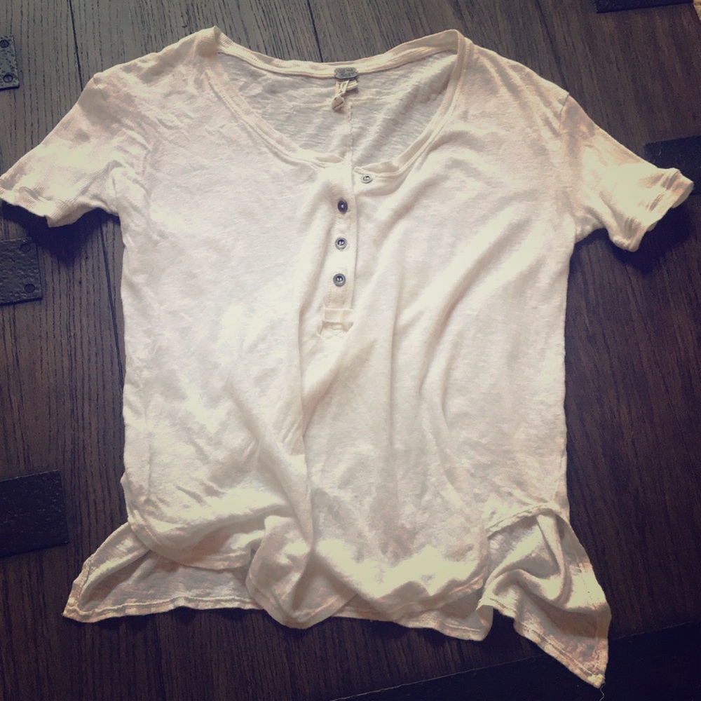 Free People white shirt!